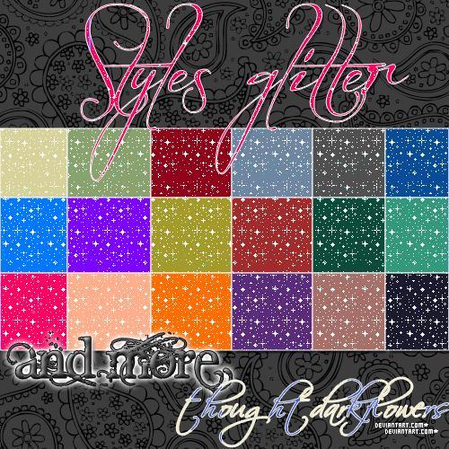 Photoshop Styles Glitter