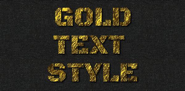 Photoshop Gold Style Collection