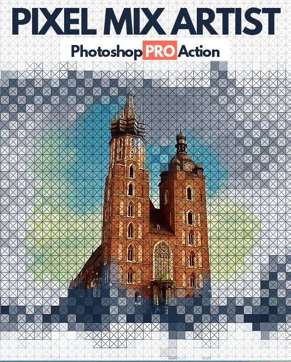 Pixel Mix Photoshop Action