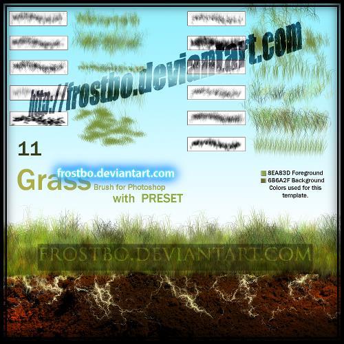 Brush Grass Set for Photoshop