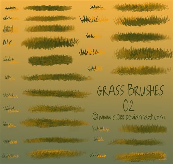 Create Grass Borders with Free Photoshop Brushes