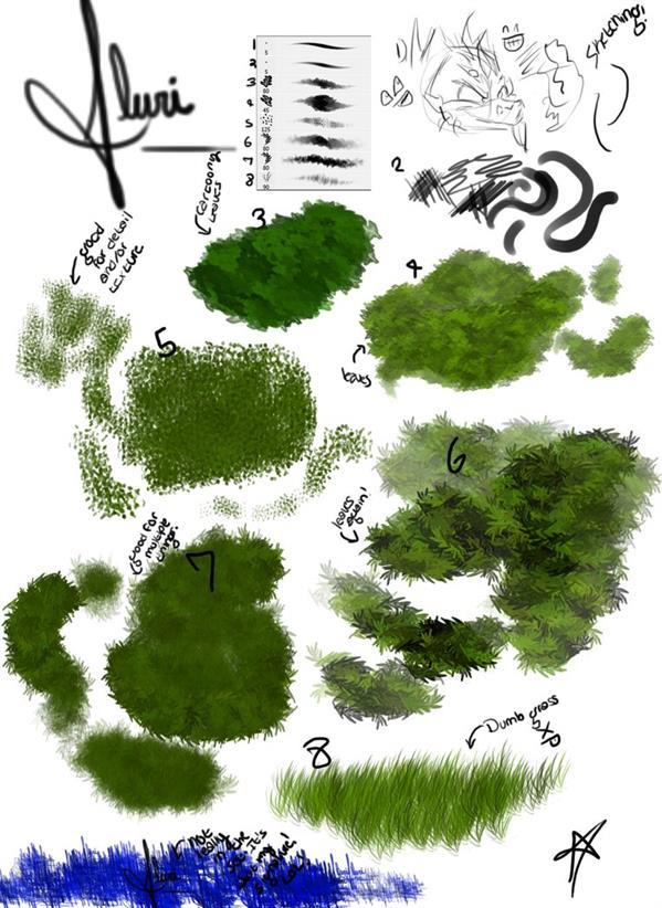 Draw Foliage Brushes