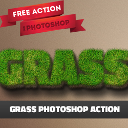 Grass Text Photoshop Free Action psd-dude.com Resources