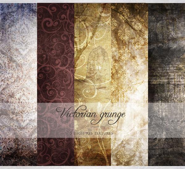 Victorian
 grunge texture pack by freaky665 photoshop resource collected by psd-dude.com from deviantart