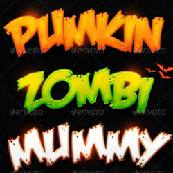 Halloween Photoshop <span class='searchHighlight'>Styles</span> for Text Effects psd-dude.com Resources