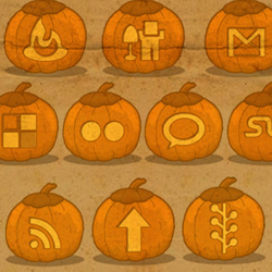 Halloween Pumpkins Free Social Icon Pack psd-dude.com Resources