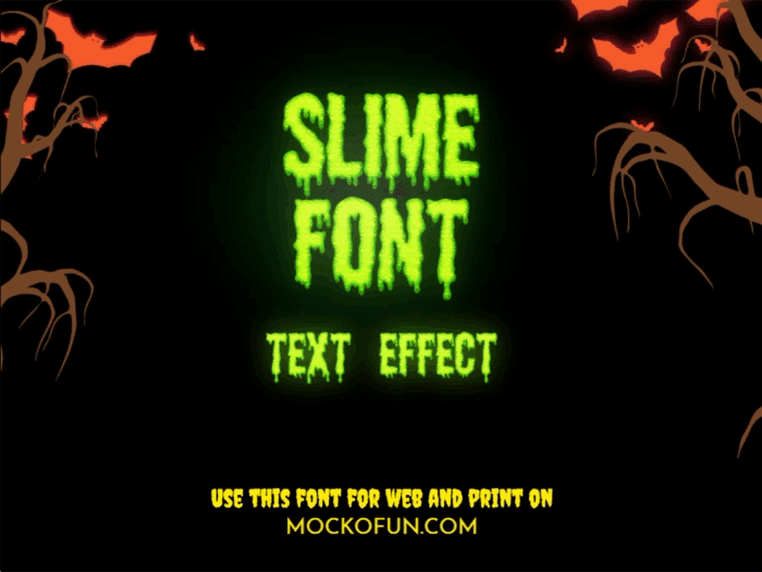 Halloween Slime Font