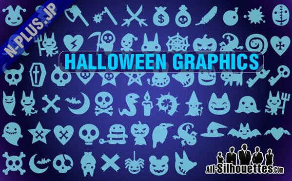 Halloween Vector Shapes CSH For Photoshop