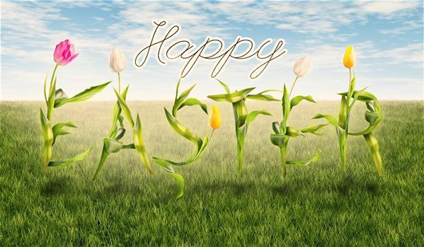 Create an Easter Typography with Tulips in Photoshop