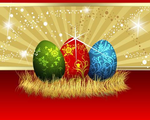 Easter Egg Greeting Card Template Photoshop Tutorial