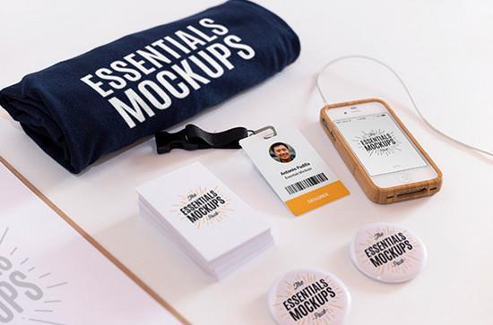 Essentials mockups free PSD set