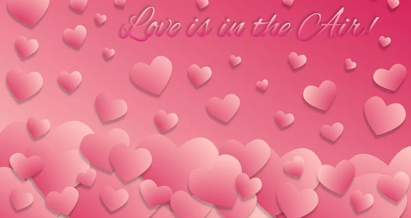 Pink Hearts Background