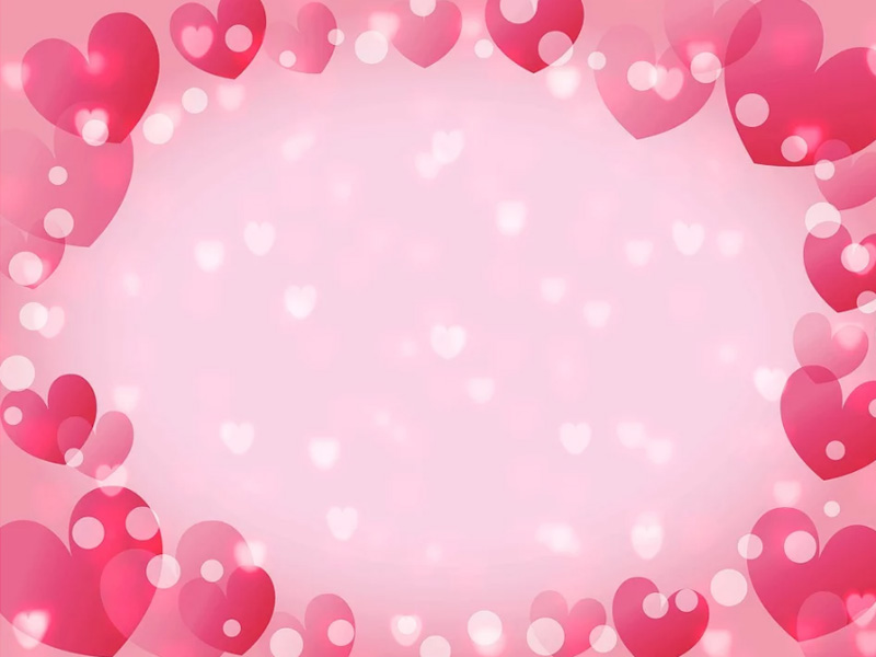 Pink Heart Background Wallpaper