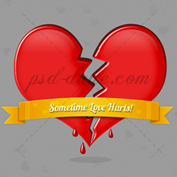 Valentine <span class='searchHighlight'>Heart</span> Vector with Free PSD File psd-dude.com Resources