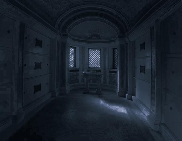 Dark Ghost Room Premade Background