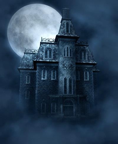 Haunted House free background by moonchild-ljilja photoshop resource collected by psd-dude.com from deviantart