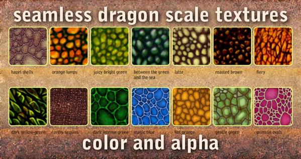seamless dragon scale textures by Marqoni photoshop resource collected by psd-dude.com from deviantart