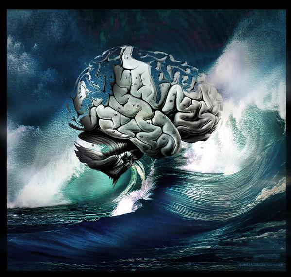 Brain Waves Photoshop Manipulation