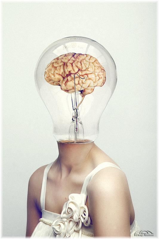 Light Bulb Brain Idea Photoshop Manipulation