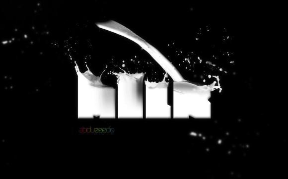 Milk Typography Photoshop Text Effect