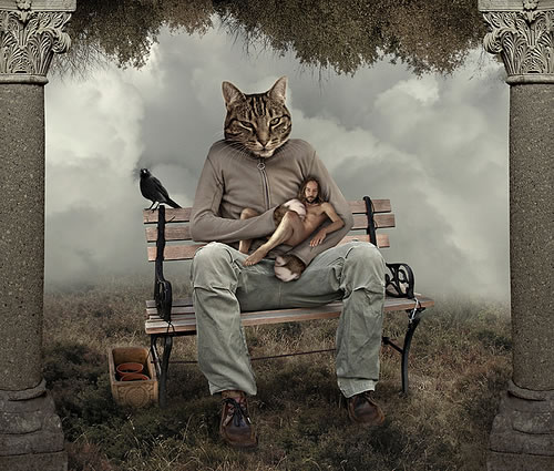 Photoshop photo manipulation by Mattijn Fransen - Royal Belly Rub