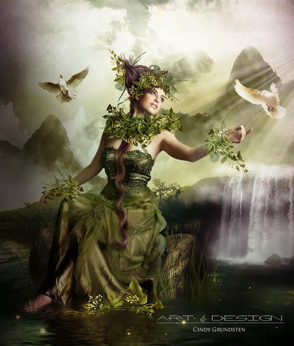 green
beauty by Dezzan photoshop resource collected by psd-dude.com from deviantart