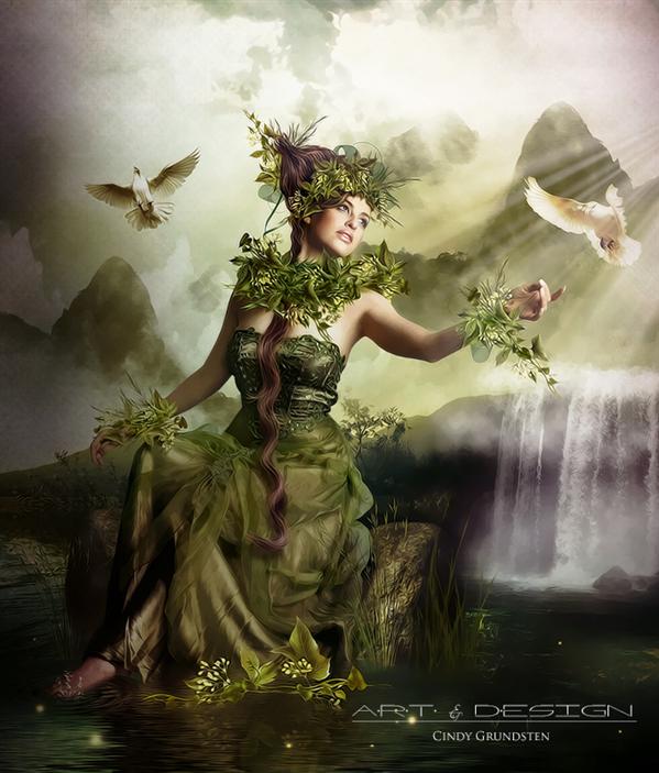 green
beauty by Dezzan photoshop resource collected by psd-dude.com from deviantart