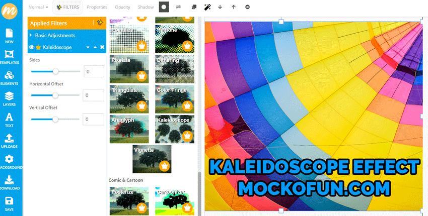 Online Kaleidoscope Generator