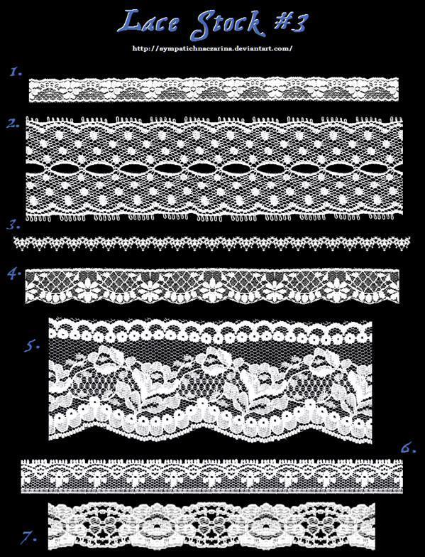 Macrame Lace Borders Stock Image