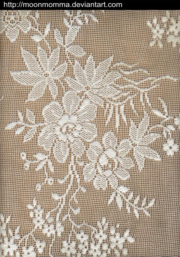 White Flower Lace Doily Texture