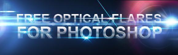7 Optical flares Photoshop Texture Pack
