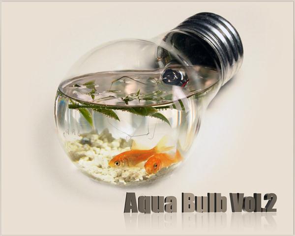 Aqua Light Bulb Photo Manipulation