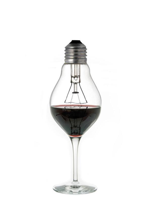 Wine Glass Light Bulb Photo Manipulation