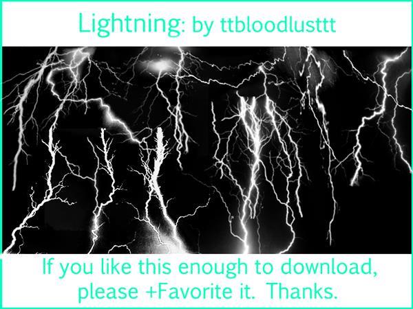 Lightning effect brushes for Photoshop