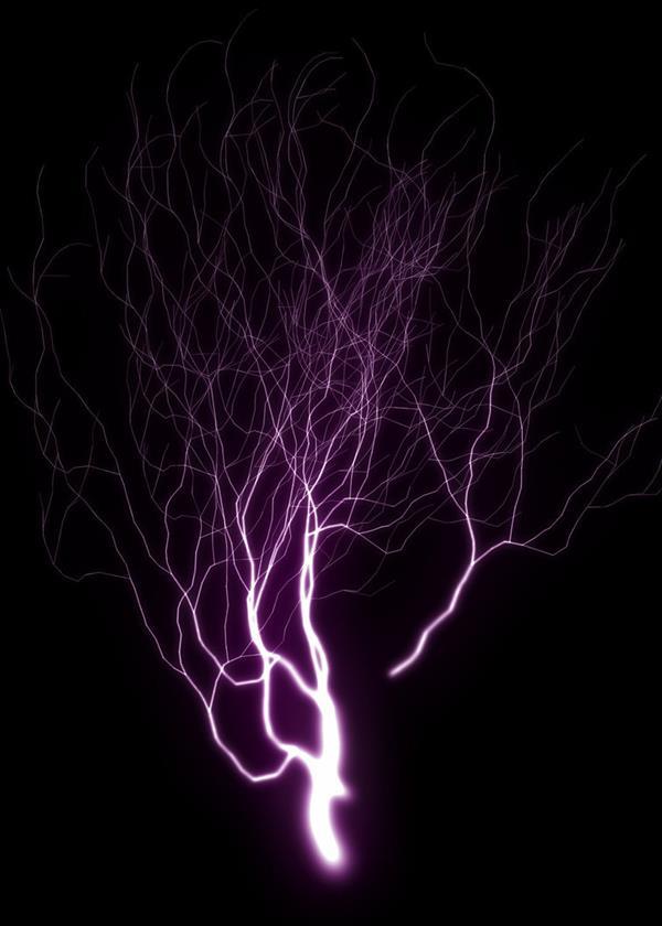Lightning strike texture