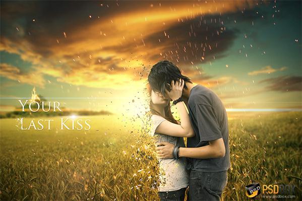 Last Kiss Photoshop Manipulation tutorial