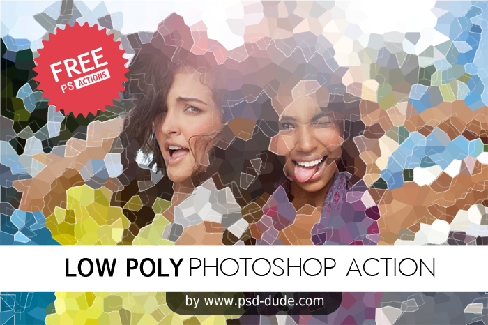 Low Poly Photoshop Action