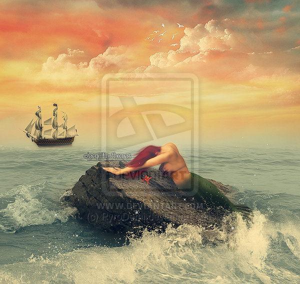 Fairy tale The Little Mermaid Photo Manipulation