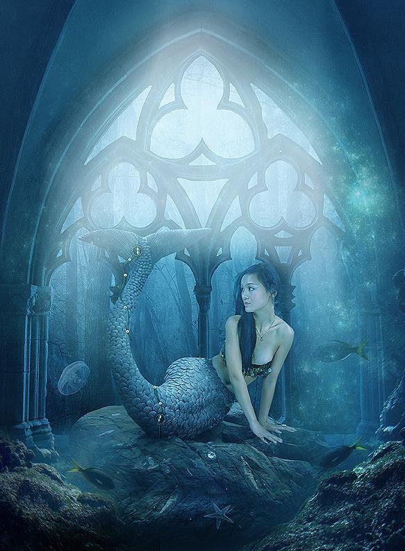 Little Mermaid Photoshop Manipulation