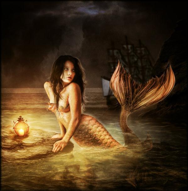 Mermaid Goodbye Photo Manipulation