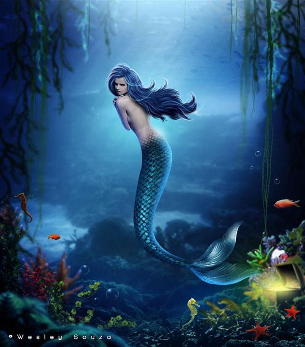 The World of a Mermaid Photo Manipulation