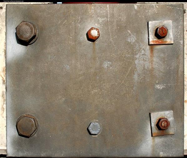Metal Plate Texture with Bolts