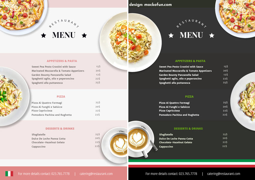 How To Make A Restaurant Menu Flyer In Photoshop Photoshop Tutorial ...