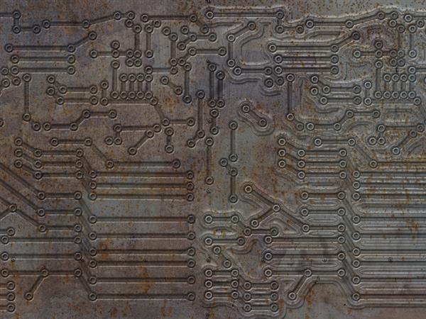 Rusty Electric Circuit Free Texture