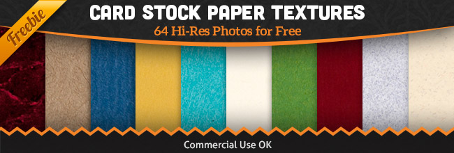Free Paper Texture Pack - 64 Card Stock Photos