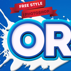 Oreo Milk Biscuit Free Photoshop Text Style psd-dude.com Resources
