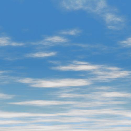 Blue Sky With Thin Clouds Background