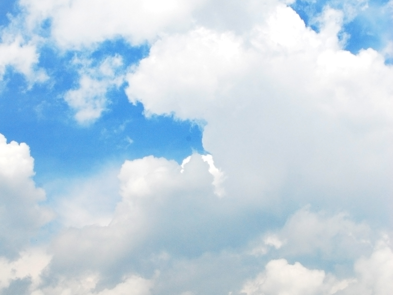 Beautiful blue and cloudy sky texture