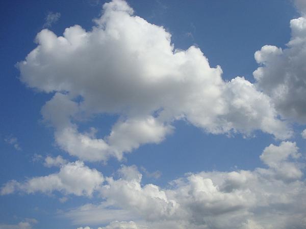 Fluffy Clouds Texture Background