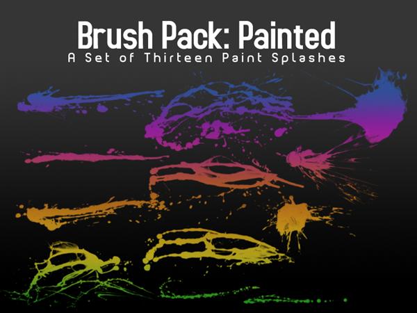 Paint
 Splash Brushes 13 by eebvoom photoshop resource collected by psd-dude.com from deviantart